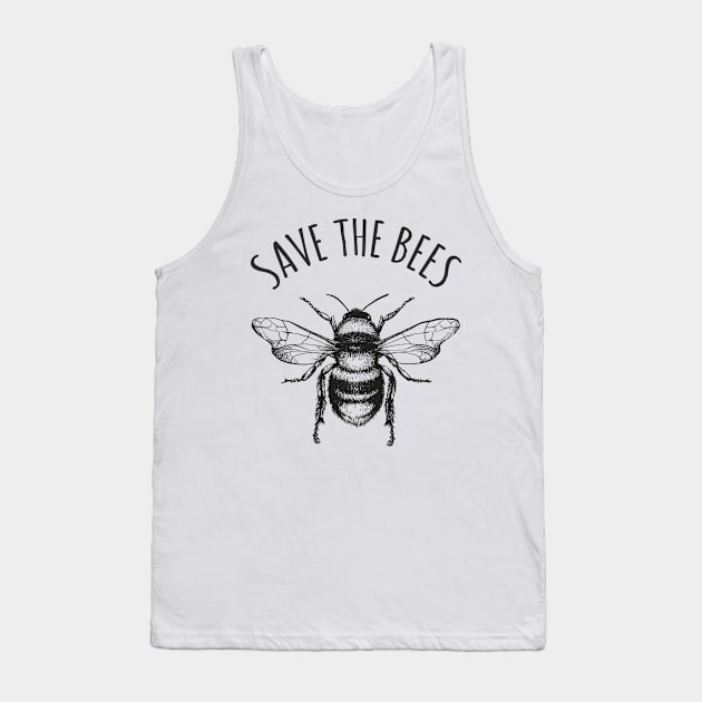 Save The Bees Earth Day Save Our Planet Environmentalist Tank Top by BrightGift